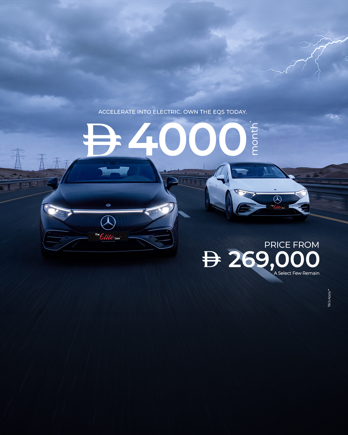 Mercedes EQS electric sedan offer in UAE
